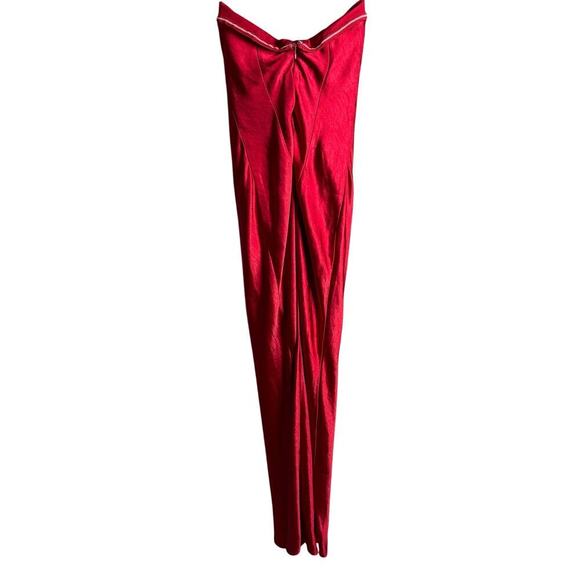 More To Come Emma Strapless Dress Red Size XS - Picture 5 of 6